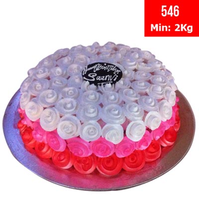 "Round shape Special Cake - code546 (2kgs) - Click here to View more details about this Product